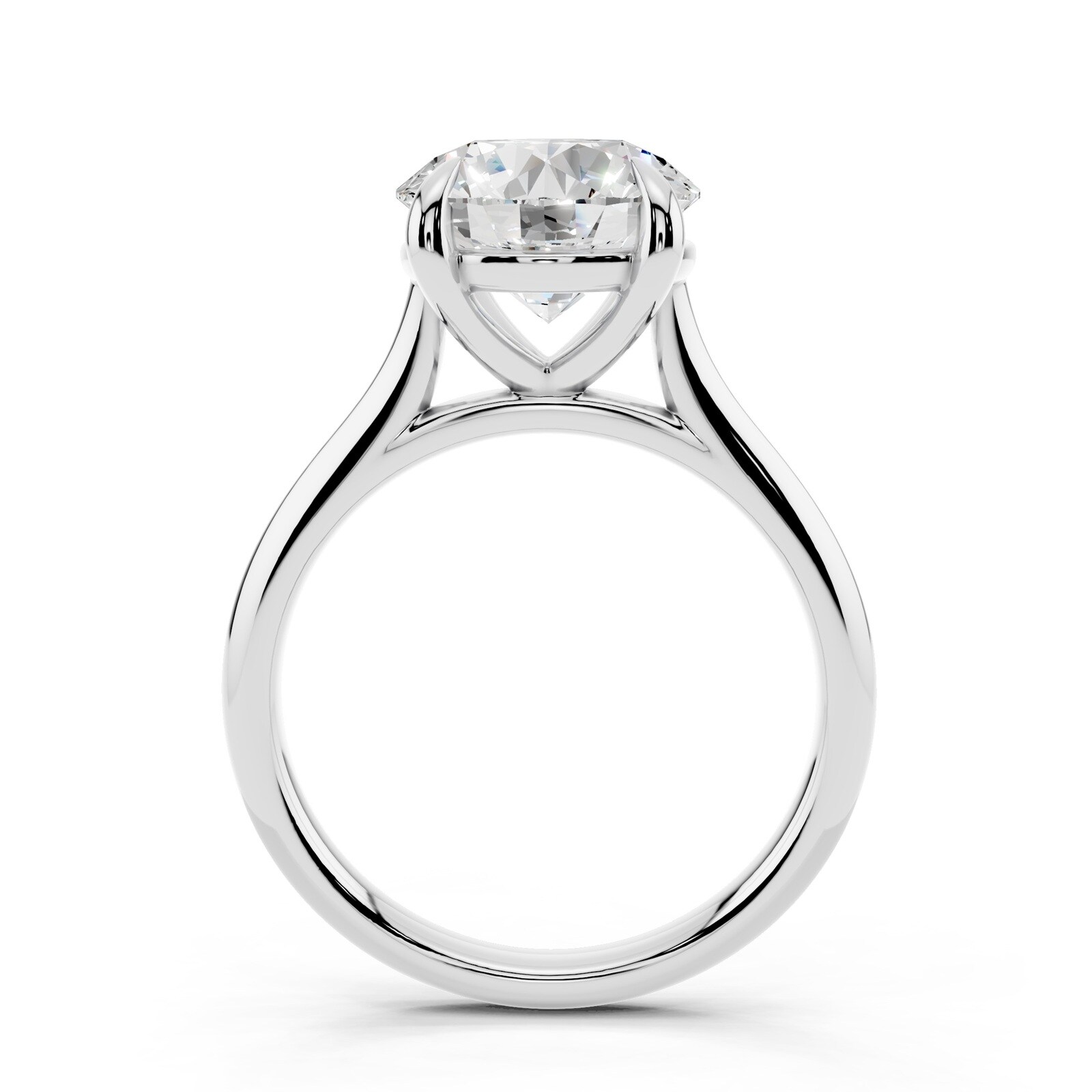 WOS Platinum 3.00cttw Diamond Solitaire Engagement Ring