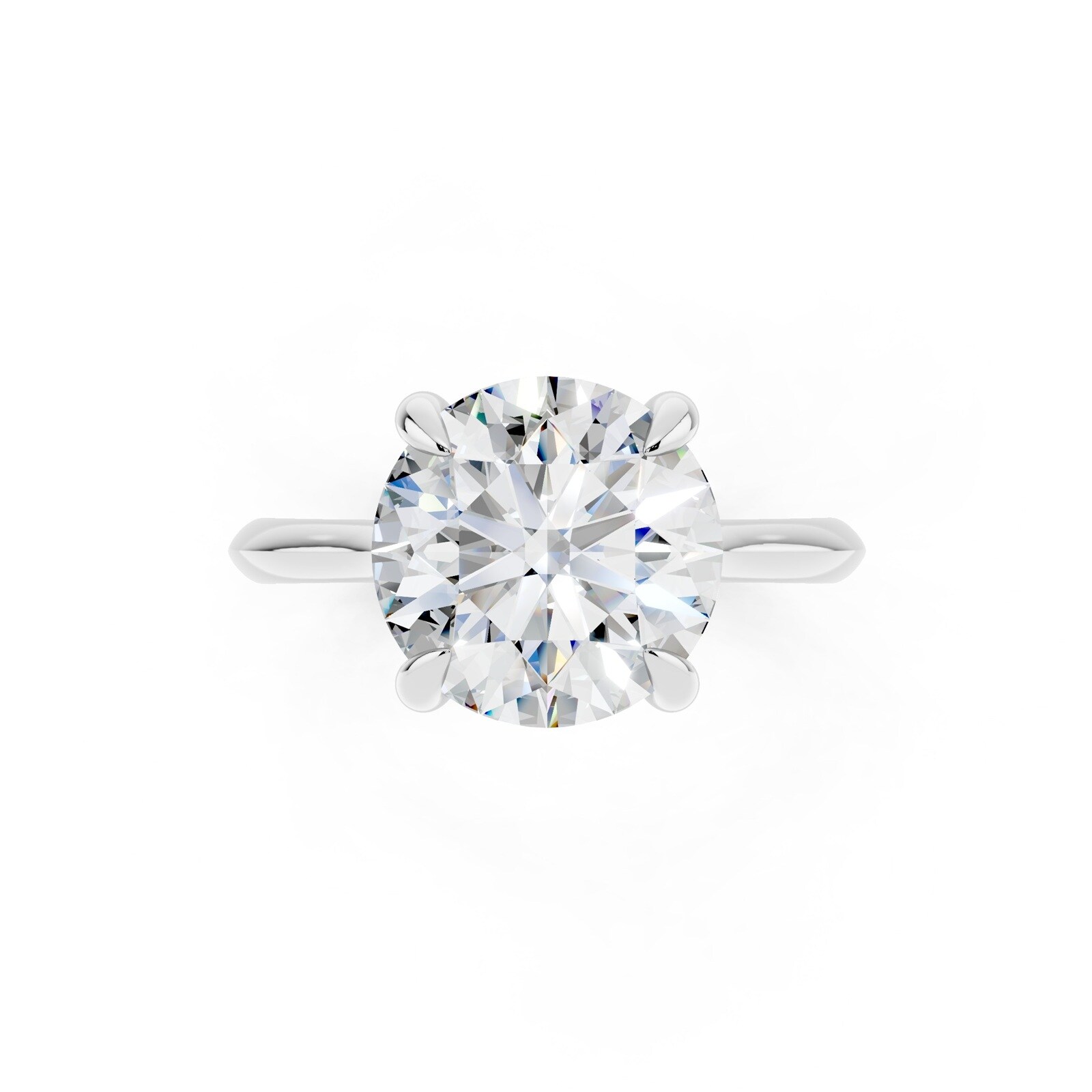 WOS Platinum 3.00cttw Diamond Solitaire Engagement Ring