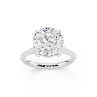 WOS Platinum 4.00cttw Diamond Solitaire Engagement Ring