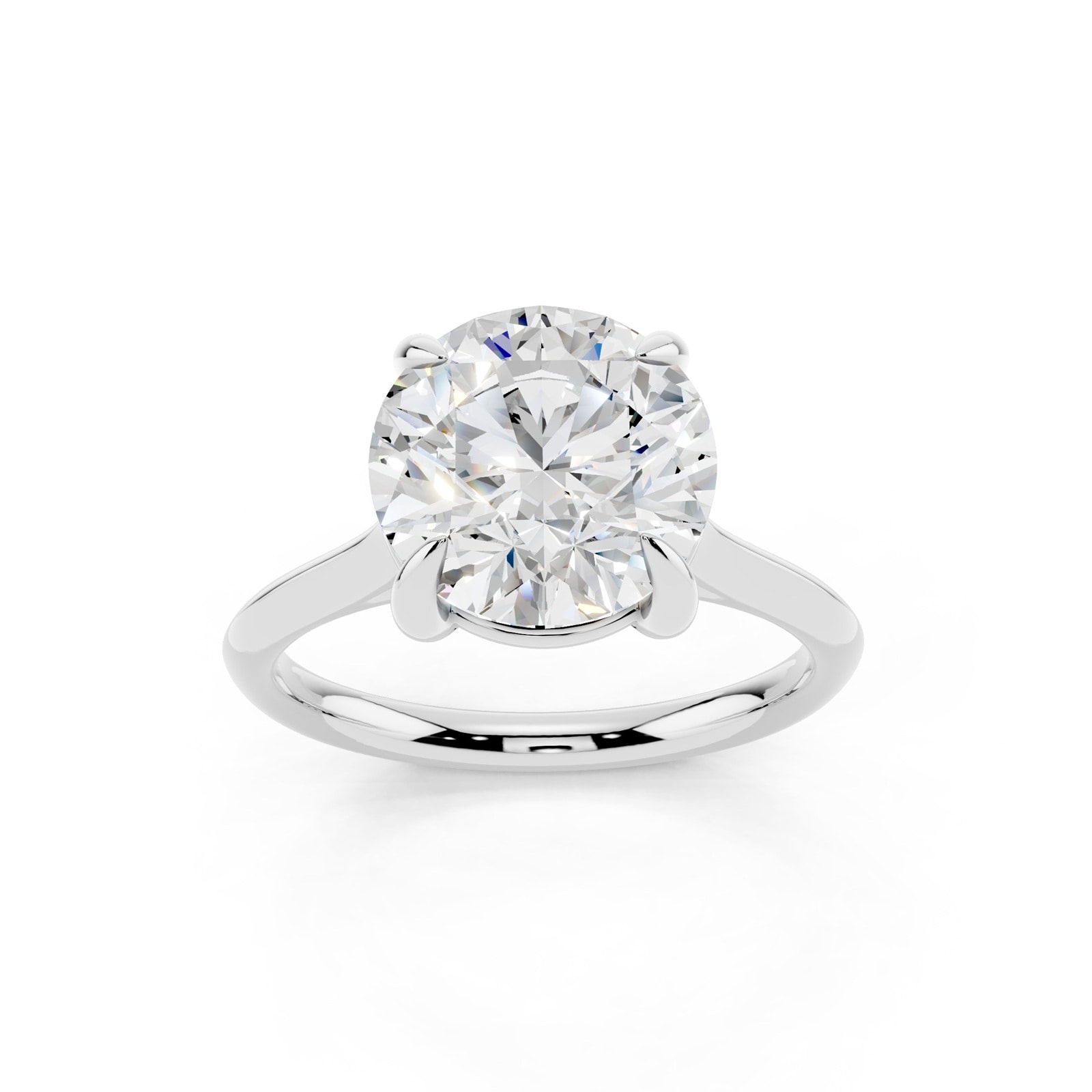 WOS Platinum 4.00cttw Diamond Solitaire Engagement Ring
