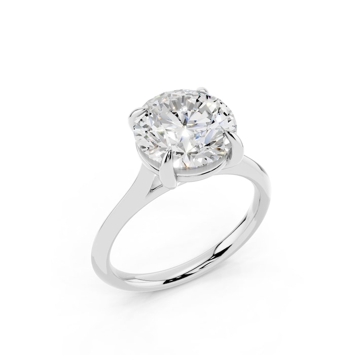 WOS Platinum 4.00cttw Diamond Solitaire Engagement Ring