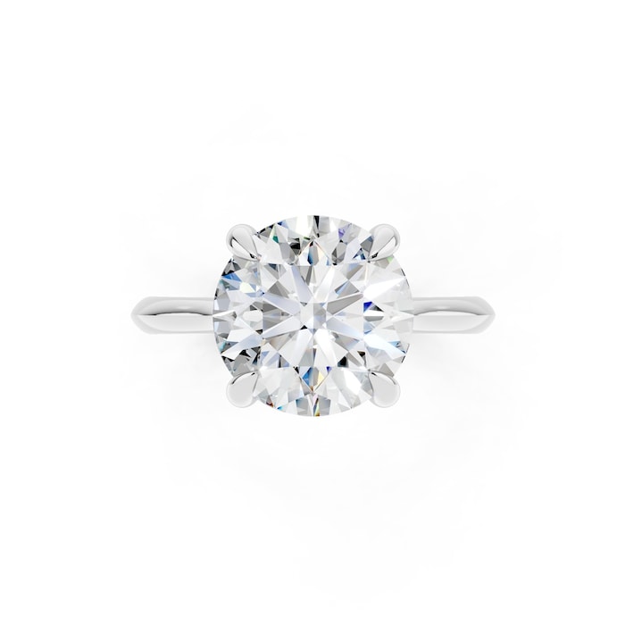 WOS Platinum 4.00cttw Diamond Solitaire Engagement Ring