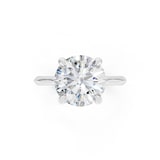 WOS Platinum 4.00cttw Diamond Solitaire Engagement Ring
