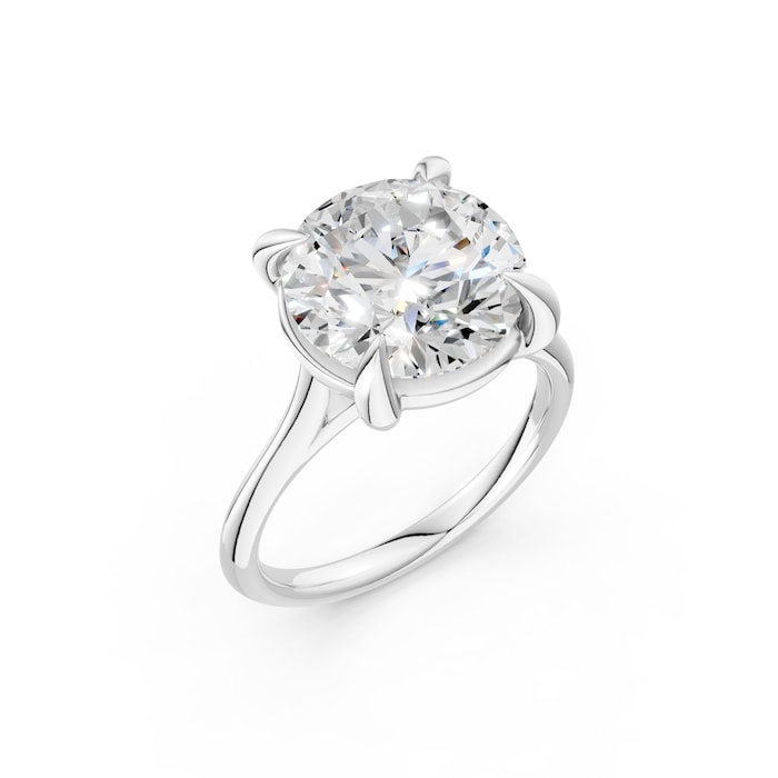 WOS Platinum 5.00cttw Diamond Solitaire Engagement Ring