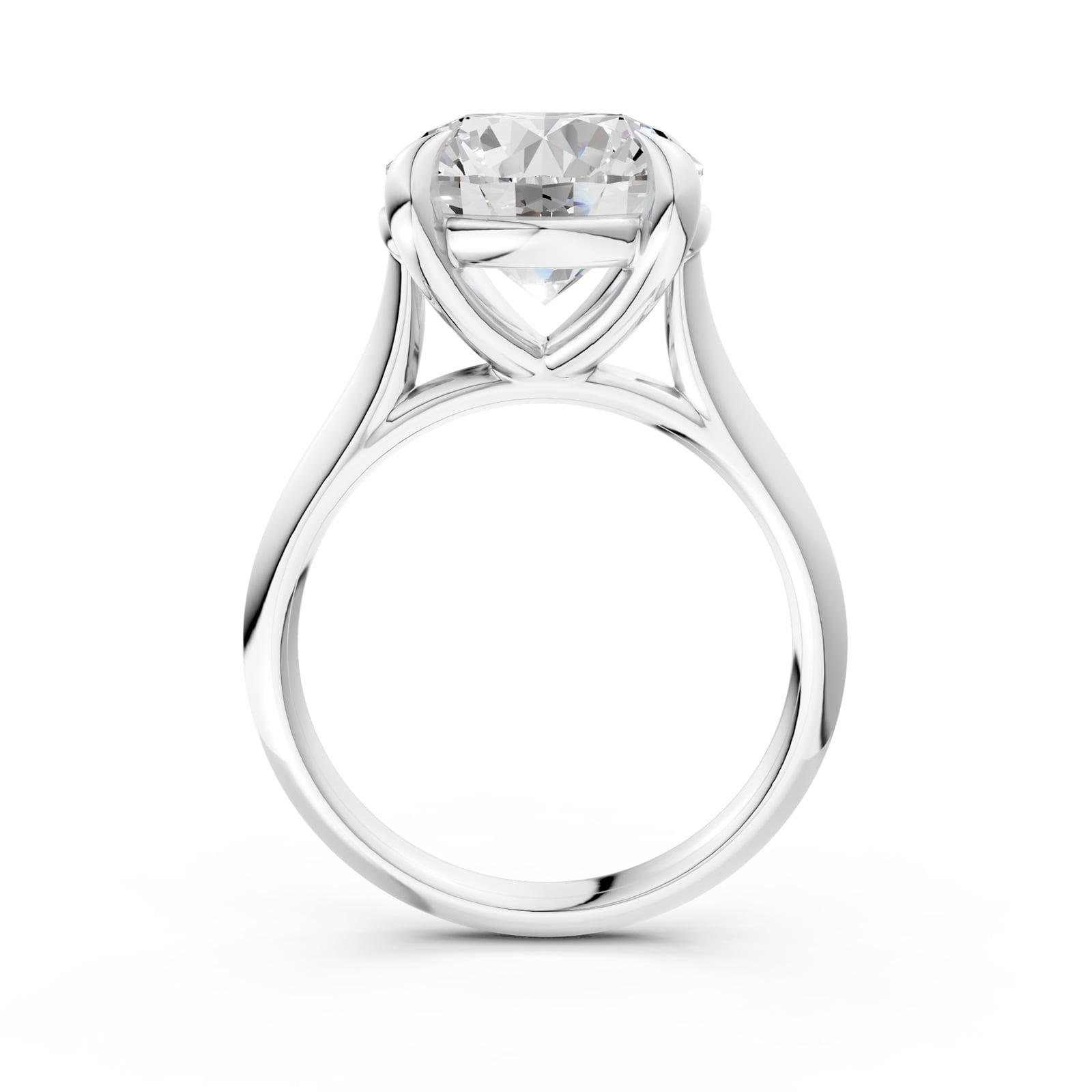 WOS Platinum 5.00cttw Diamond Solitaire Engagement Ring
