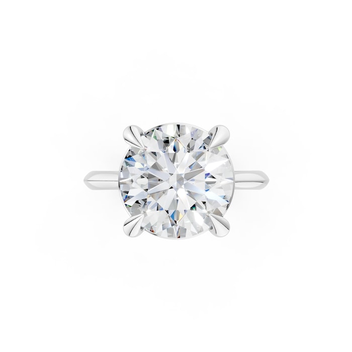 WOS Platinum 5.00cttw Diamond Solitaire Engagement Ring