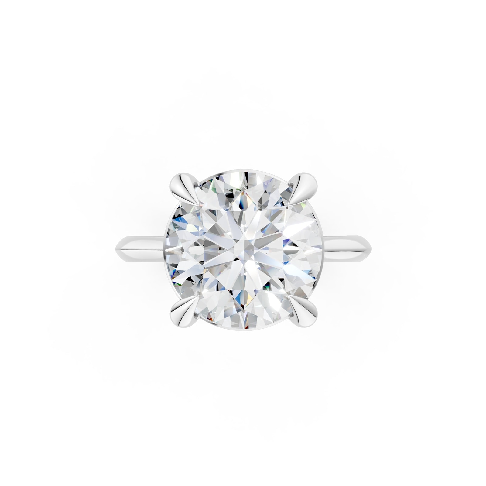 WOS Platinum 5.00cttw Diamond Solitaire Engagement Ring