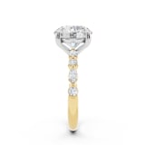 WOS 18K Yellow Gold 3.00cttw Diamond Mixed Cut Engagement Ring