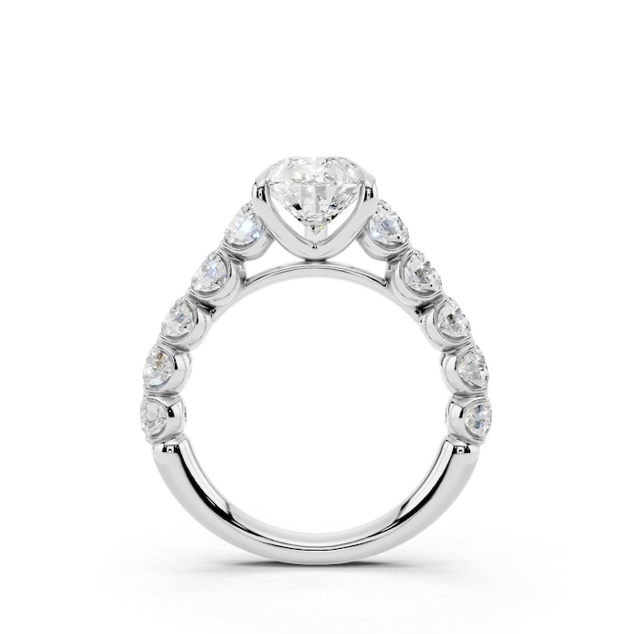 WOS Platinum 2.50cttw Diamond Pear Cut Engagement Ring - Ring Size 4