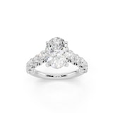 WOS Platinum 2.50cttw Diamond Oval Cut Engagement Ring