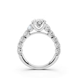 WOS Platinum 2.50cttw Diamond Oval Cut Engagement Ring