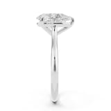 WOS Platinum 2.00cttw Diamond Pear Cut Solitaire Engagement Ring