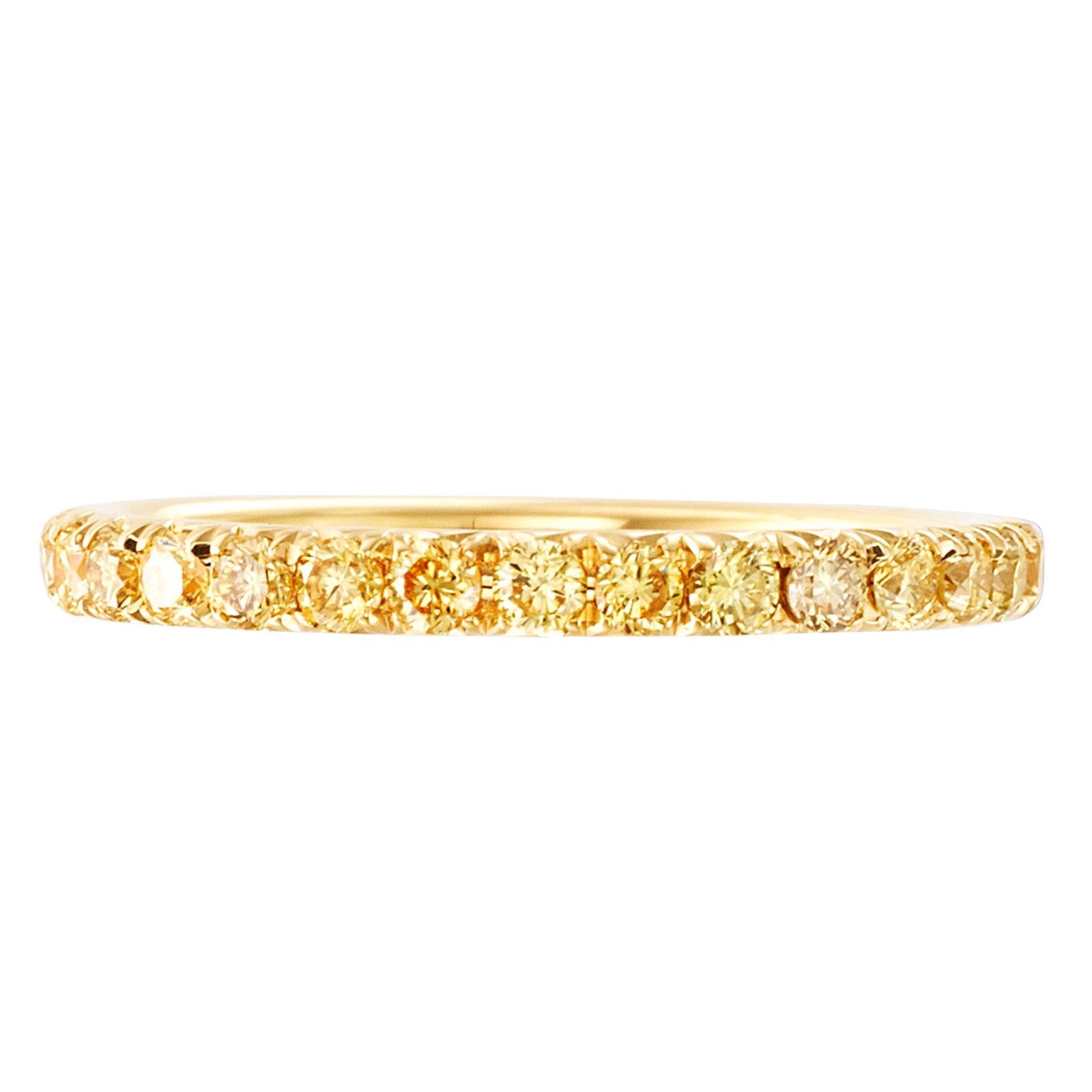 JB Star 18ct Yellow Gold 0.90cttw Full Diamond Band -Ring Size 6.5