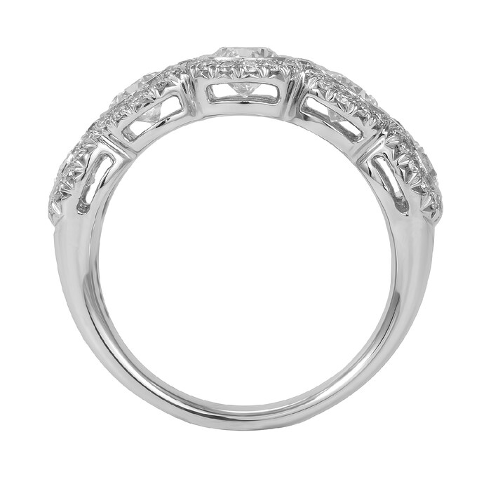 Mappin & Webb Platinum 1.76ct Bezel Eternity Ring - Ring Size M