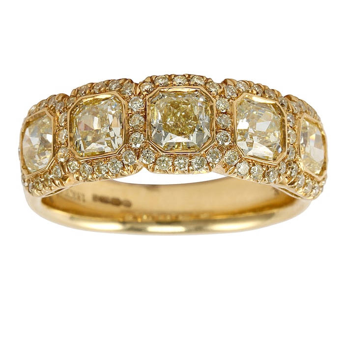Mayors 18ct Yellow Gold 2.00ct Diamond Eternity Ring - Ring Size 6.5