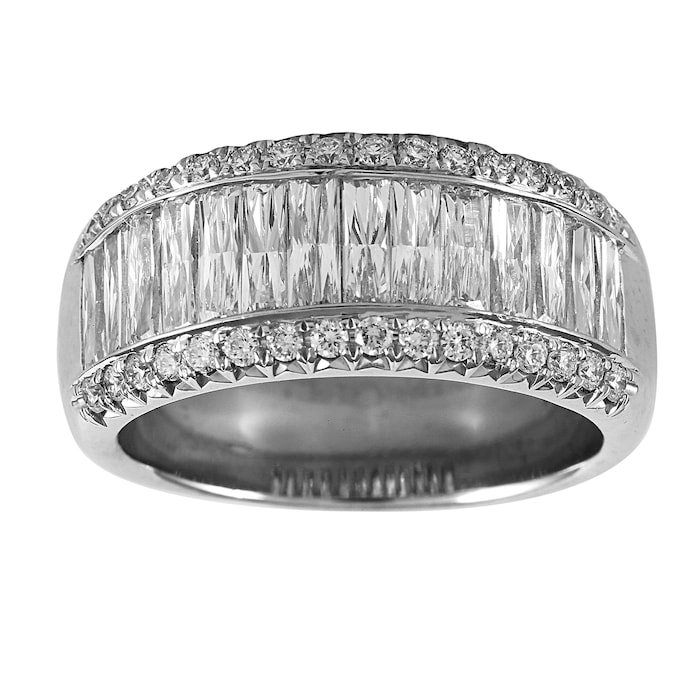 Mappin & Webb Platinum 2.25ct Baguette Cut Eternity Ring