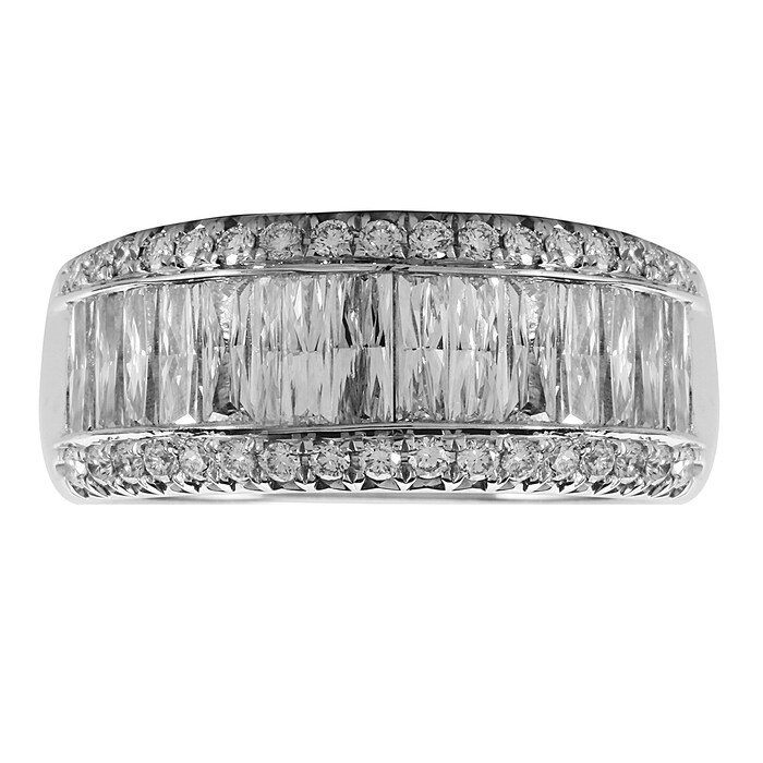 Mappin & Webb Platinum 2.25ct Baguette Cut Eternity Ring