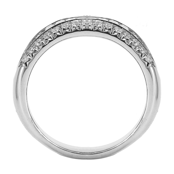 Mappin & Webb Platinum 2.28ct Baguette Cut Eternity Ring - Size M