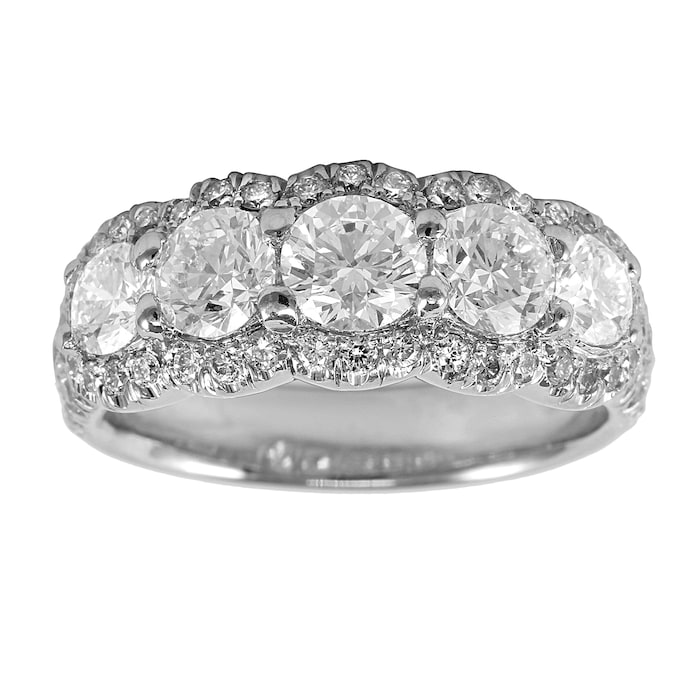 Mayors Platinum 2.30ct Brilliant Cut Eternity Ring - Ring Size 6.5