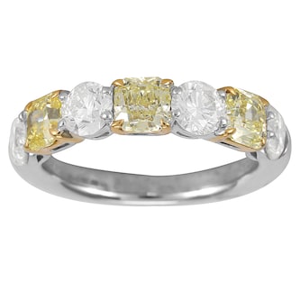 Mayors 18ct Gold 2.58ct Radiant Cut Diamond Eternity Ring - Ring Size 6.5 Mayors 18ct Gold 2.58ct Radiant Cut Diamond Eternity Ring - Ring Size 6.5