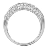 Mappin & Webb Platinum 2.80ct 5 Row Diamond Eternity Ring - Size M.5