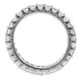 Mappin & Webb Platinum 3.50ct Emerald Cut Full Eternity Ring - Size L