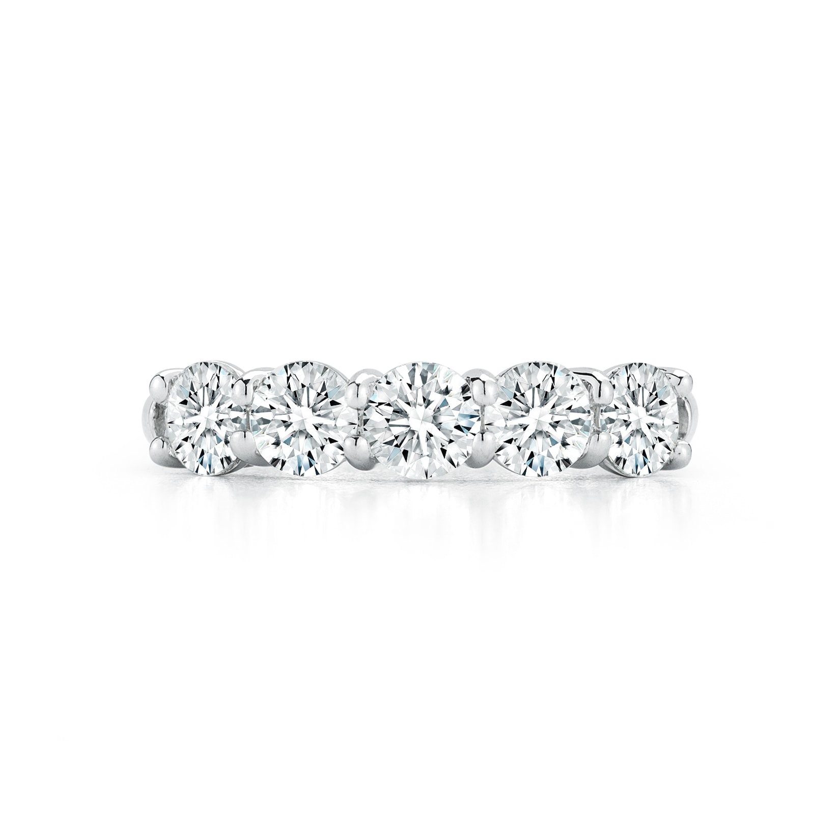 Mayors Platinum 5 Stone 1.60cttw Diamond Diamond Band Mayors Platinum 5 Stone 1.60cttw Diamond Diamond Band