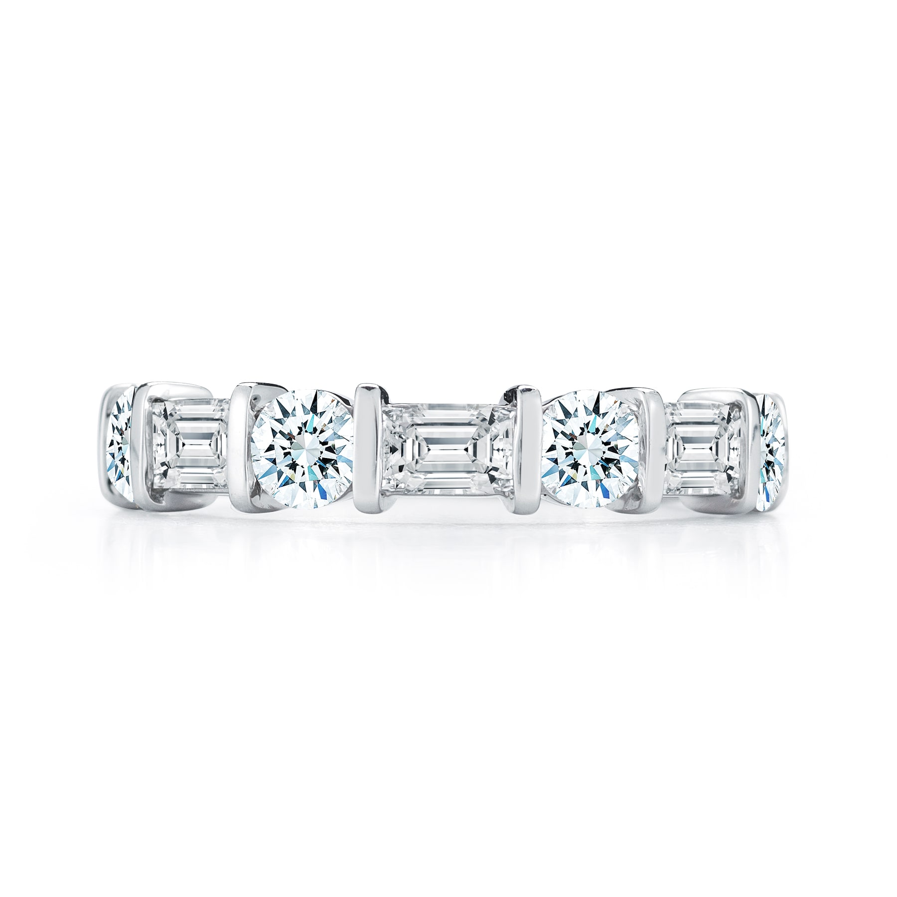Mayors Platinum Fancy Cut 1.75cttw Diamond Diamond Band Mayors Platinum Fancy Cut 1.75cttw Diamond Diamond Band