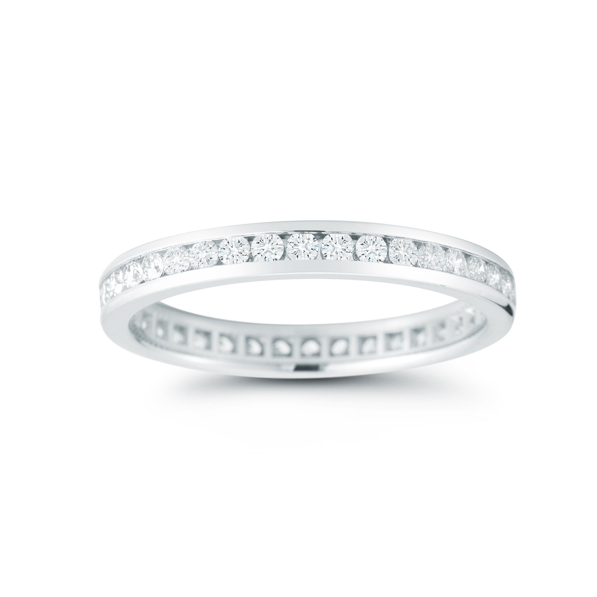 Mayors Platinum 0.65cttw Full Channel Set Diamond Diamond Band Mayors Platinum 0.65cttw Full Channel Set Diamond Diamond Band