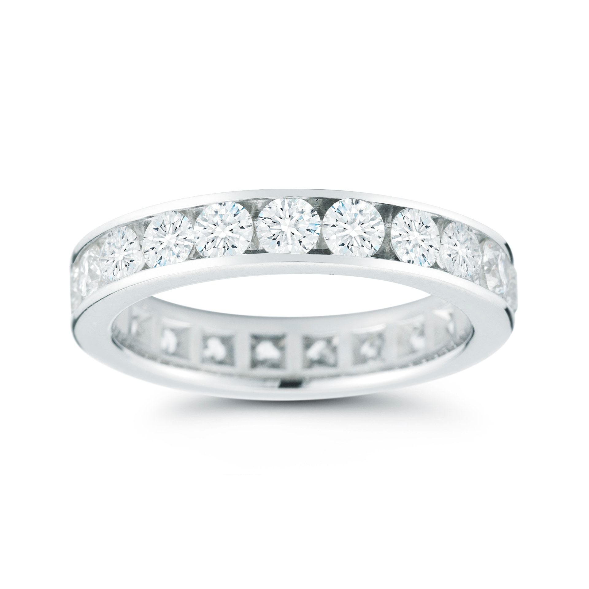 Mayors Platinum 2.40cttw Full Channel Set Diamond Diamond Band Mayors Platinum 2.40cttw Full Channel Set Diamond Diamond Band