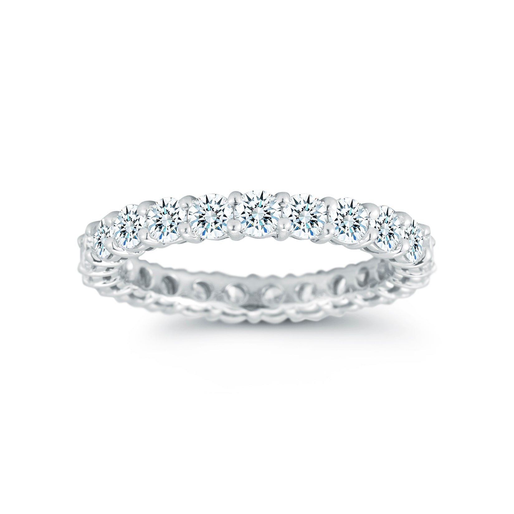 Mayors Platinum 2.00cttw Full Claw Set Diamond Diamond Band Mayors Platinum 2.00cttw Full Claw Set Diamond Diamond Band