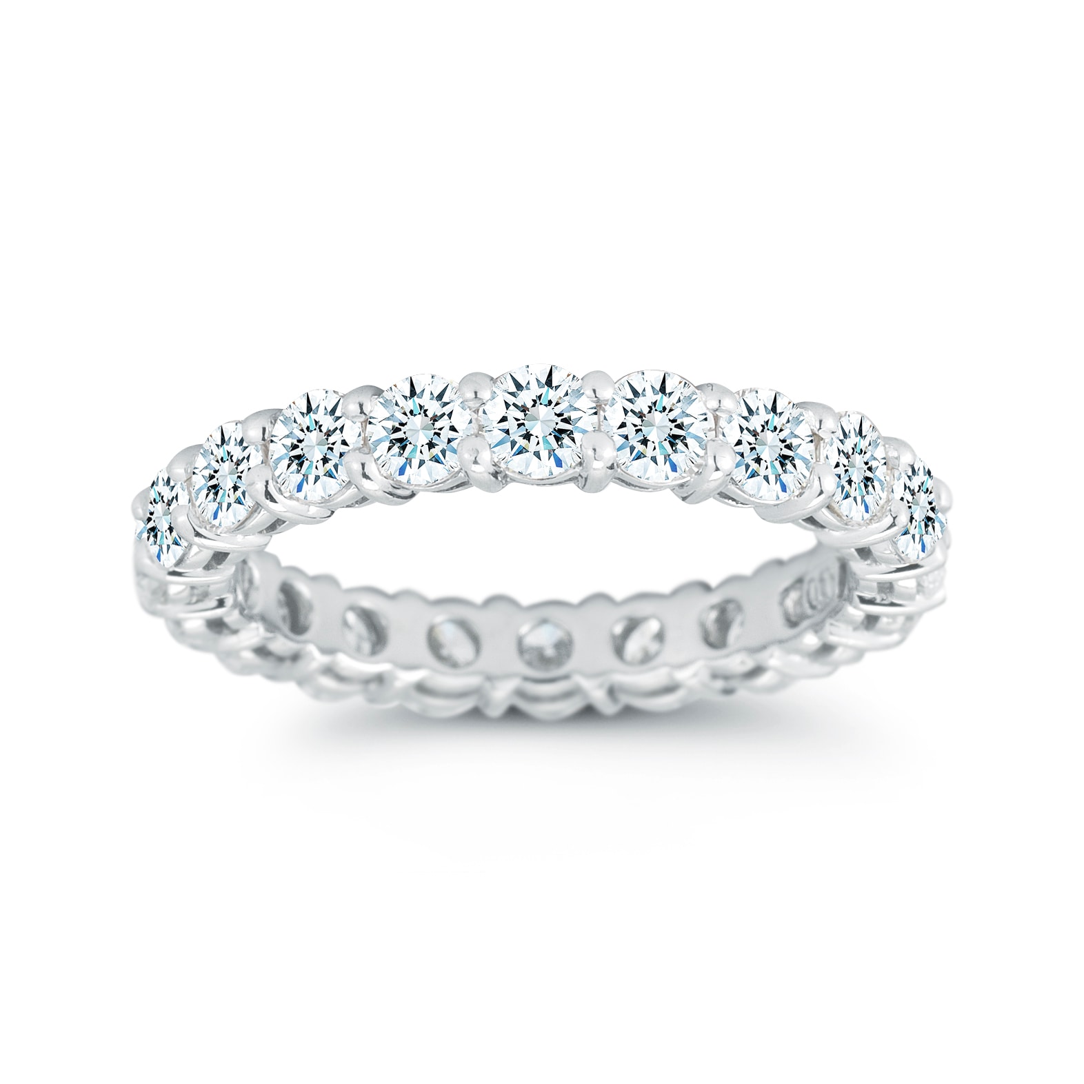Mayors Platinum 2.50cttw Full Claw Set Diamond Diamond Band Mayors Platinum 2.50cttw Full Claw Set Diamond Diamond Band
