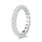 Mayors Platinum 2.50cttw Full Claw Set Diamond Diamond Band - Ring Size 6