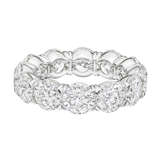 Mayors Platinum 8.46cttw Brilliant Cut 12 Stone Diamond Eternity Band - Size 6.75 Mayors Platinum 8.46cttw Brilliant Cut 12 Stone Diamond Eternity Band - Size 6.75