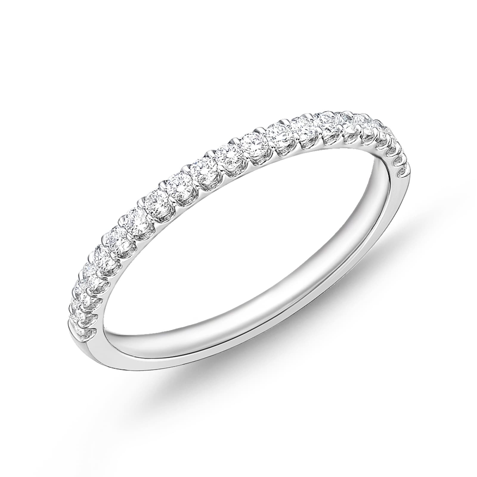 Mayors Platinum 0.24cttw Brilliant Cut Diamond Odessa 21 Stone Eternity Band Size 6.5 Mayors Platinum 0.24cttw Brilliant Cut Diamond Odessa 21 Stone Eternity Band Size 6.5