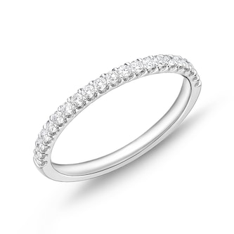 Mayors Platinum 0.24cttw Brilliant Cut Diamond Odessa 21 Stone Eternity Band Size 6.5 Mayors Platinum 0.24cttw Brilliant Cut Diamond Odessa 21 Stone Eternity Band Size 6.5