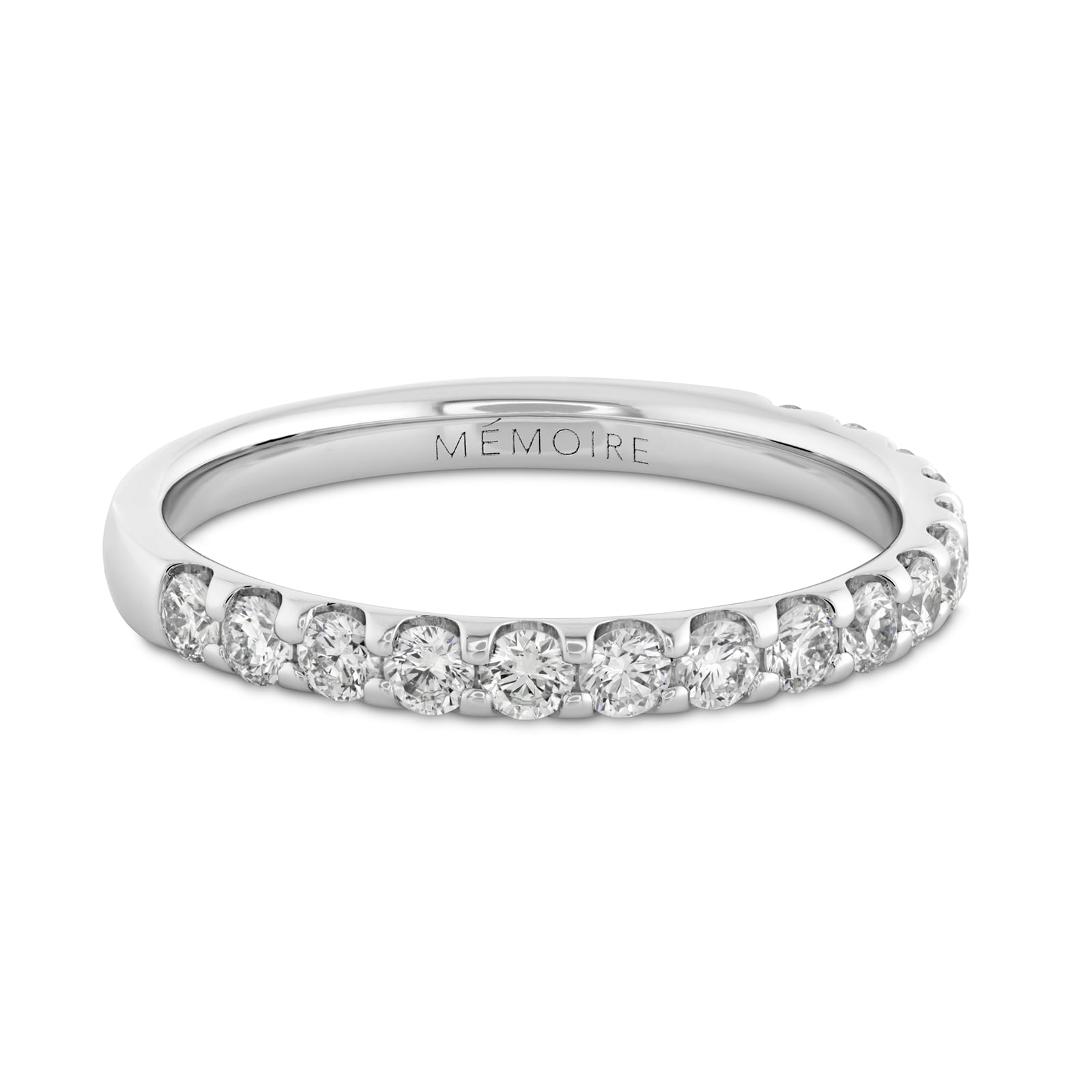 Mayors Platinum 0.51cttw Brilliant Cut Diamond Odessa Half Eternity Band Size 6.5 Mayors Platinum 0.51cttw Brilliant Cut Diamond Odessa Half Eternity Band Size 6.5