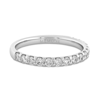 Mayors Platinum 0.51cttw Brilliant Cut Diamond Odessa Half Eternity Band Size 6.5 Mayors Platinum 0.51cttw Brilliant Cut Diamond Odessa Half Eternity Band Size 6.5