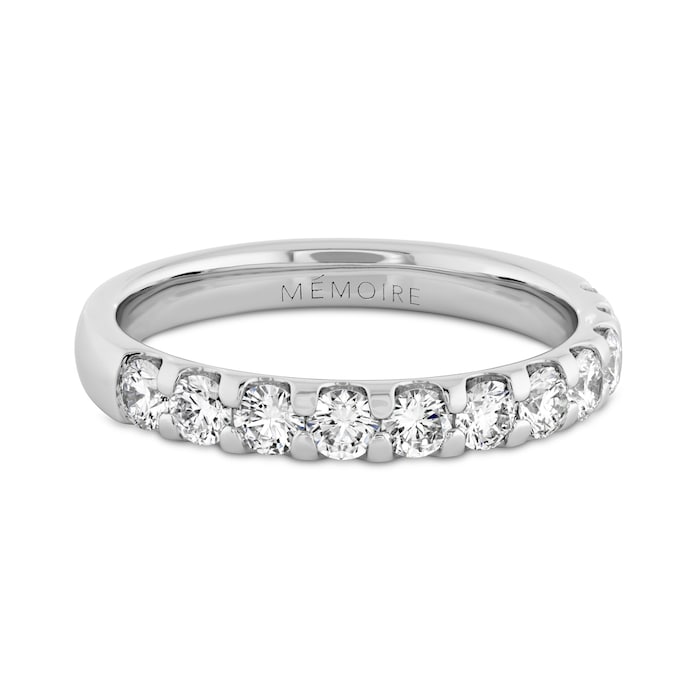 Mayors Platinum 0.72cttw Brilliant Cut Diamond Odessa 11 Stone Eternity Band Size 6.5