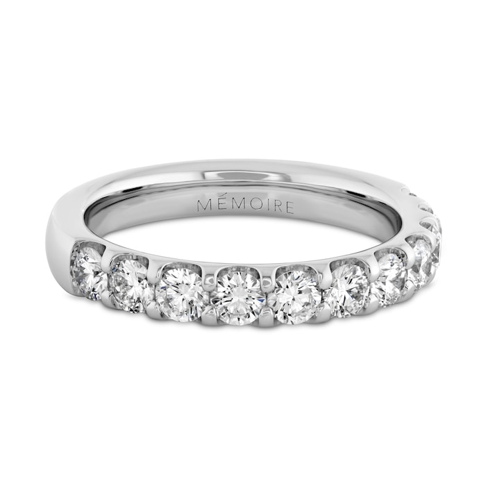 Mayors Platinum 1.00cttw Brilliant Cut Diamond Odessa 11 Stone Eternity Band Size 6.5