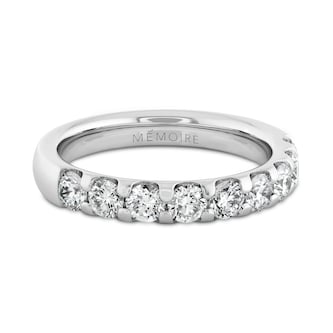 Mayors Platinum 0.98cttw Brilliant Cut Diamond Odessa 9 Stone Eternity Band Size 6.5 Mayors Platinum 0.98cttw Brilliant Cut Diamond Odessa 9 Stone Eternity Band Size 6.5