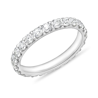 Mayors Platinum 1.28cttw Brilliant Cut Diamond Odessa Full Eternity Band Size 6.5 Mayors Platinum 1.28cttw Brilliant Cut Diamond Odessa Full Eternity Band Size 6.5