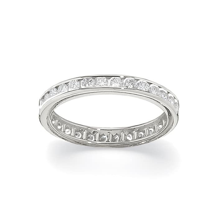 Betteridge Platinum 0.88cttw Brilliant Cut Diamond Full Eternity Band Size 6