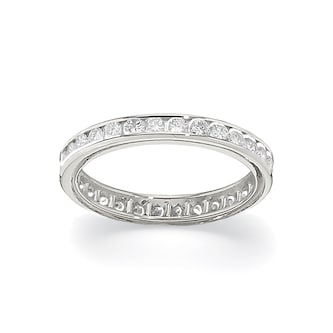 Betteridge Platinum 0.88cttw Brilliant Cut Diamond Full Eternity Band Size 6