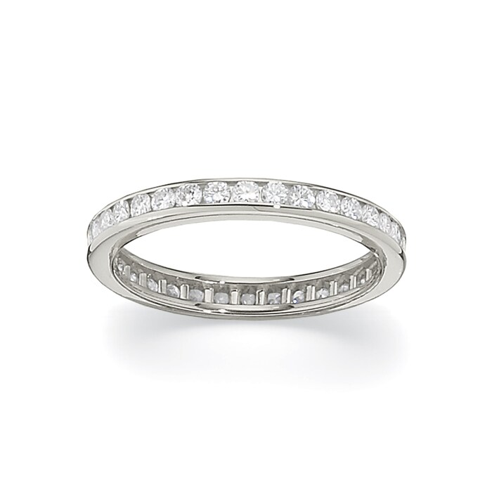 Betteridge Platinum 0.68cttw Brilliant Cut Diamond Full Eternity Band Size 6