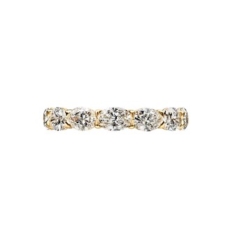 Betteridge 18k Yellow Gold 1.54cttw Oval Cut Diamond Eternity Band