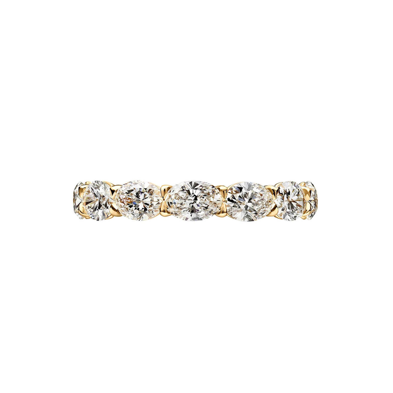 Betteridge 18k Yellow Gold 1.54cttw Oval Cut Diamond Eternity Band