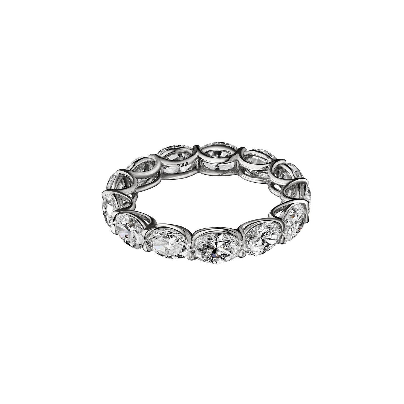 Betteridge 18k White Gold 2.41cttw Oval Cut Full Eternity Band Betteridge 18k White Gold 2.41cttw Oval Cut Full Eternity Band