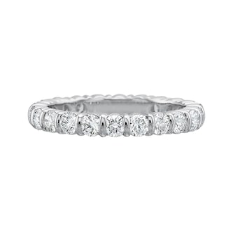 Betteridge Platinum 1.50cttw Brilliant Cut Diamond Bar Set Eternity Band Size 6 Betteridge Platinum 1.50cttw Brilliant Cut Diamond Bar Set Eternity Band Size 6