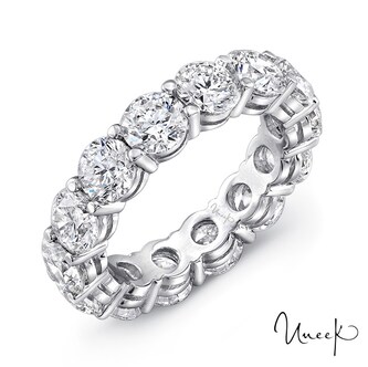 Uneek Platinum 5.25cttw Brilliant Cut Diamond Eternity Band Size 6.5